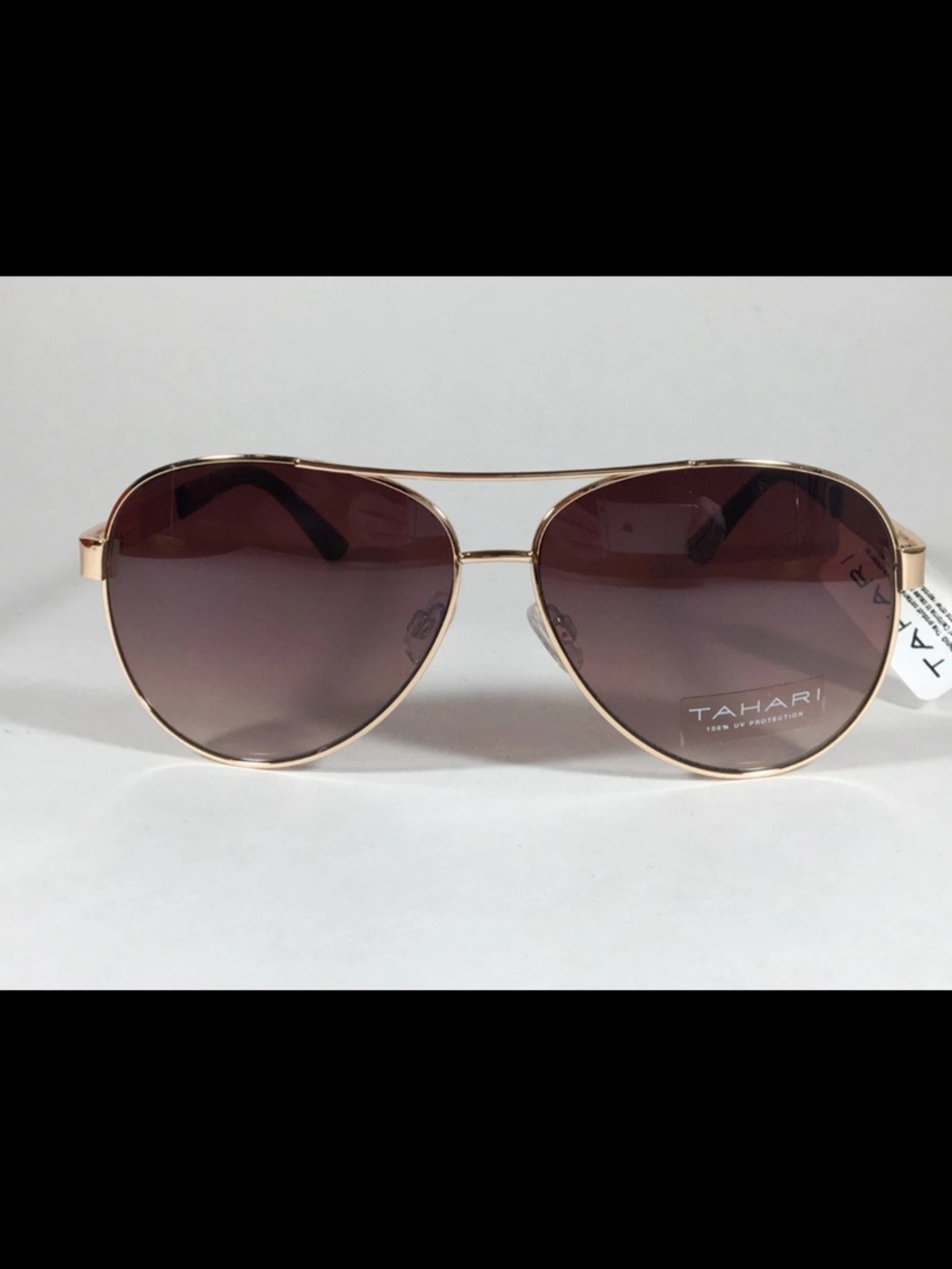 TAHARI Gold Frame with Brown Gradient Lenses - HHTH1213-R TH527 GLD CAT.3